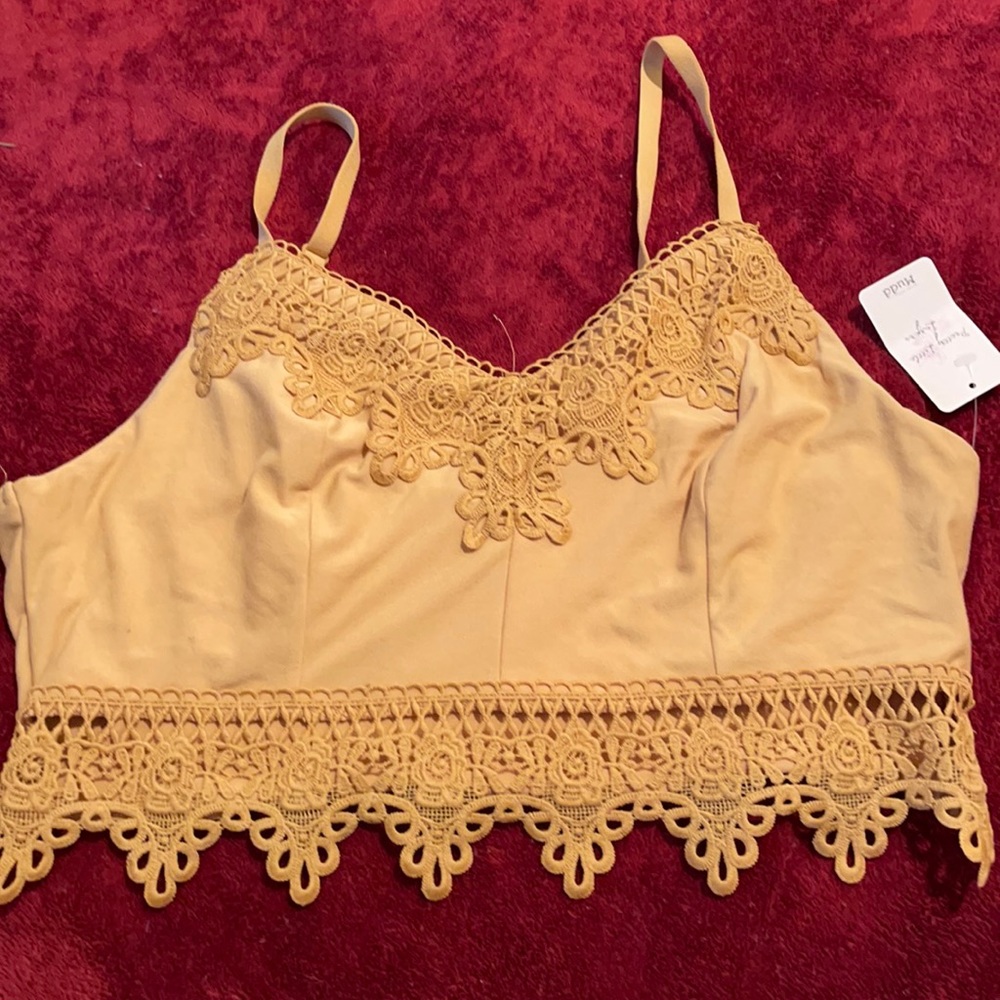 Yellow crop top